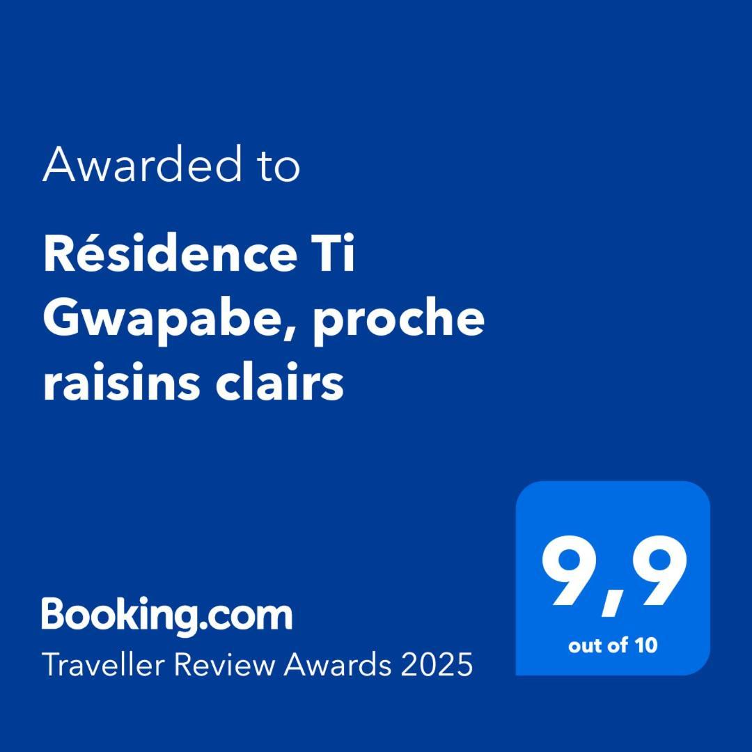 Residence Ti Gwapabe, Proche Raisins Clairs Saint-Francois  Ngoại thất bức ảnh